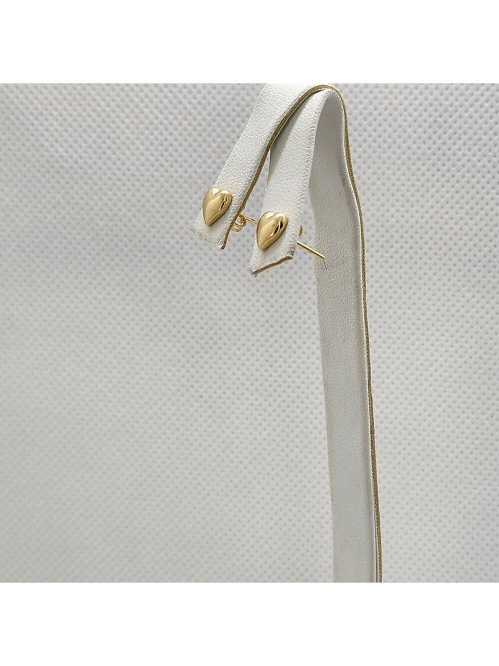Brand New Brazilian 18k Gold Filled Heart Studs  Earrings